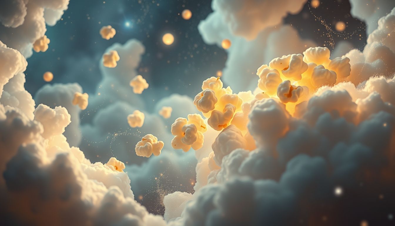 Popcorn im Traum symbolisiert oft Freude und geplante Überraschungen.