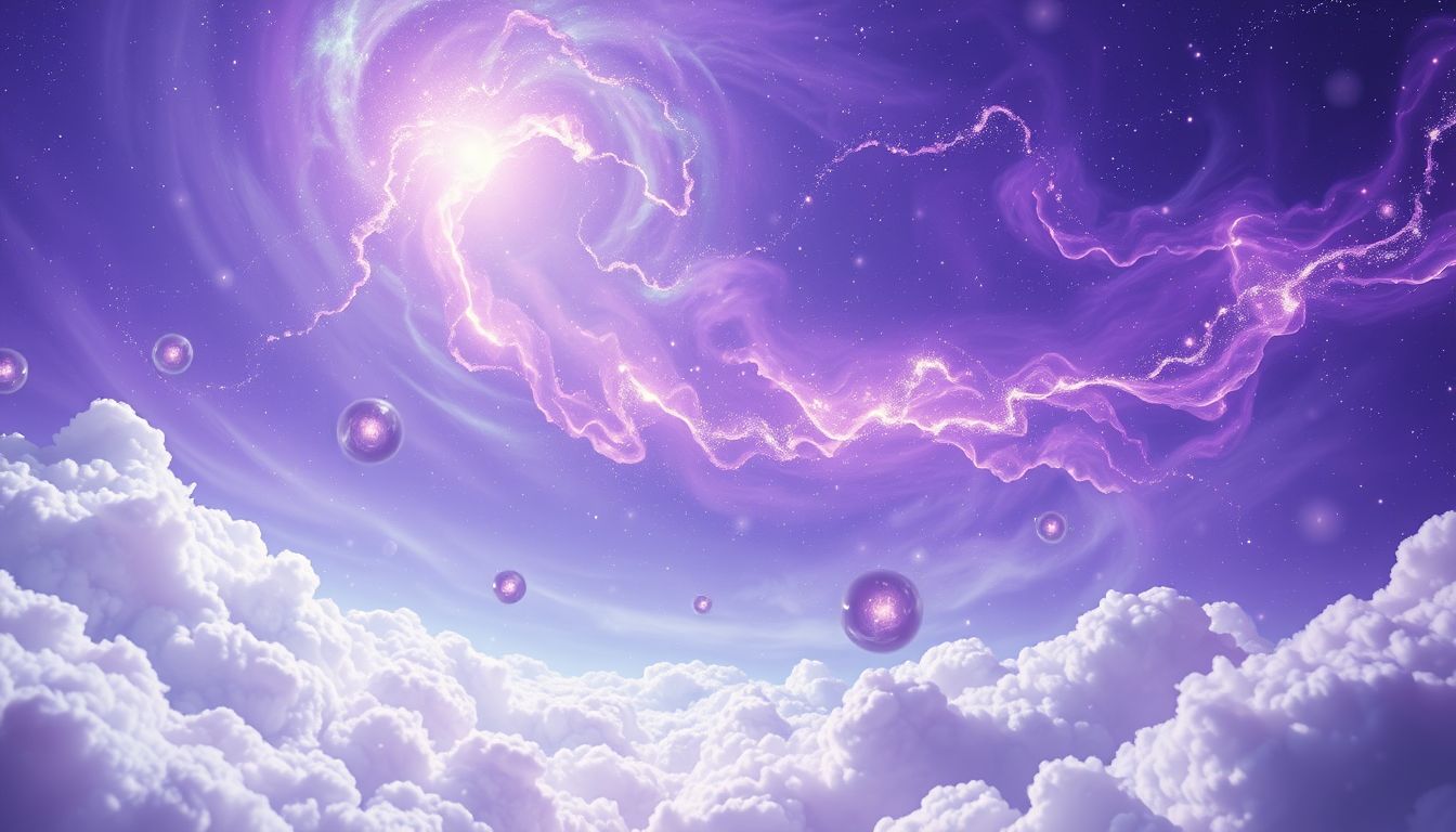 Ein purpurfarbener Himmel im Traum symbolisiert spirituelle Erleuchtung.