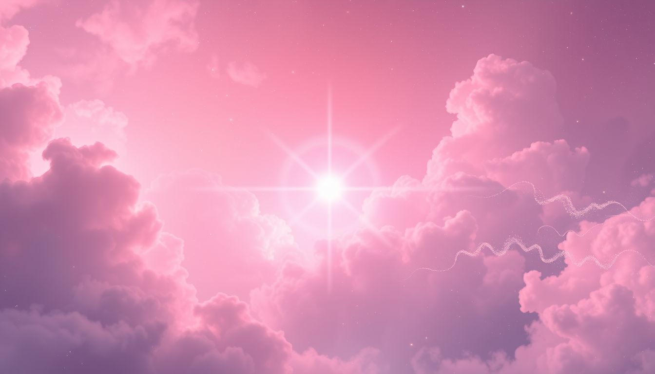 Rosa Licht symbolisiert sanfte Heilung und spirituelles Erwachen.