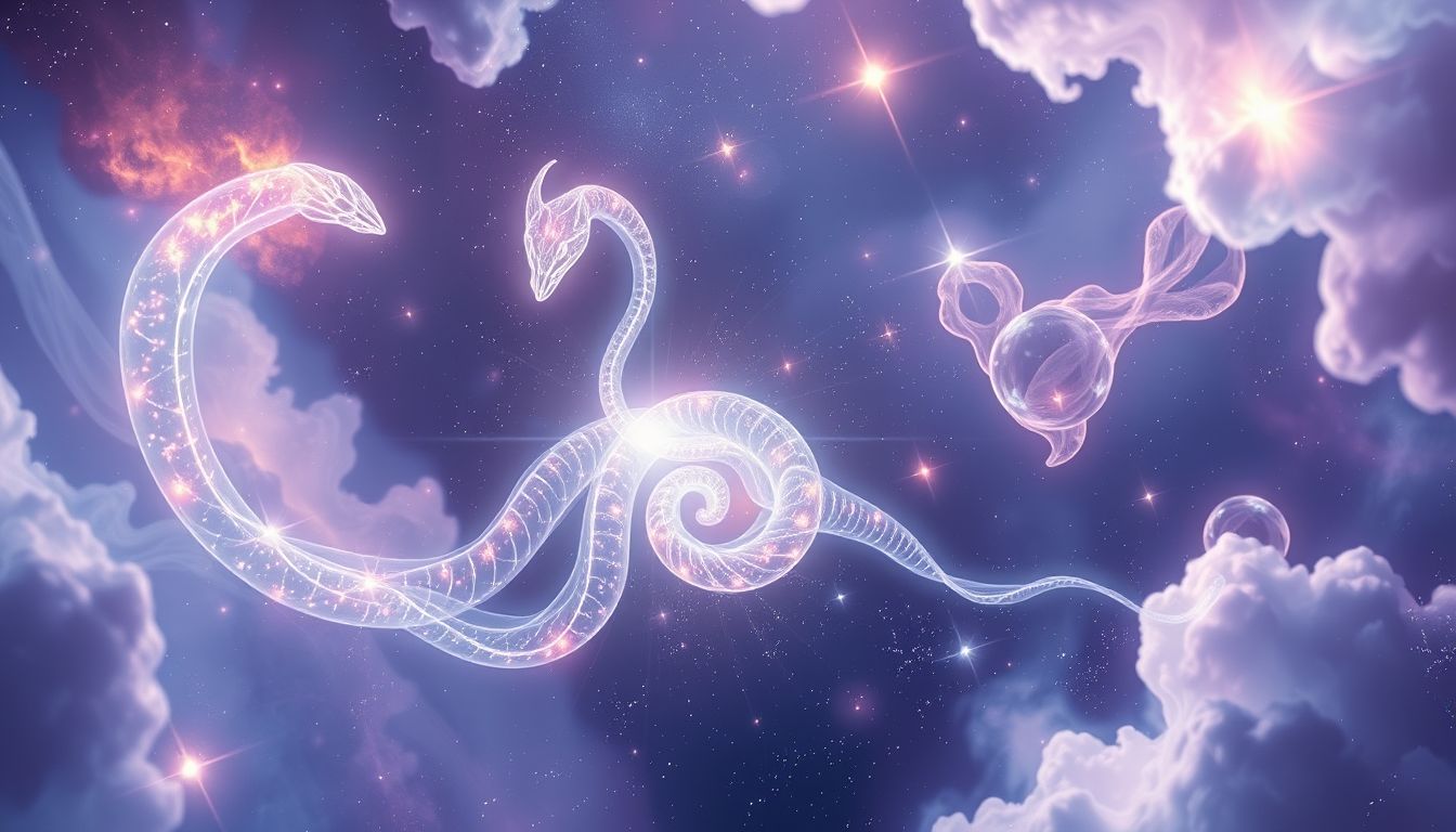 Schlangenbisse symbolisieren oft Heilung und persönliche Transformation im Traum.