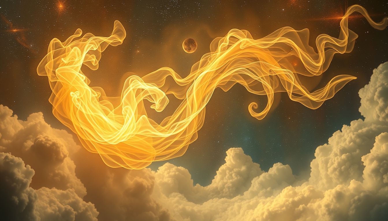 Schwefeldämpfe symbolisieren innere Konflikte bei schweren Entscheidungen.