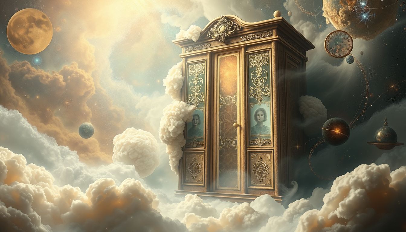 Ein alter Spind symbolisiert verborgene Erinnerungen und vergangene Geheimnisse.