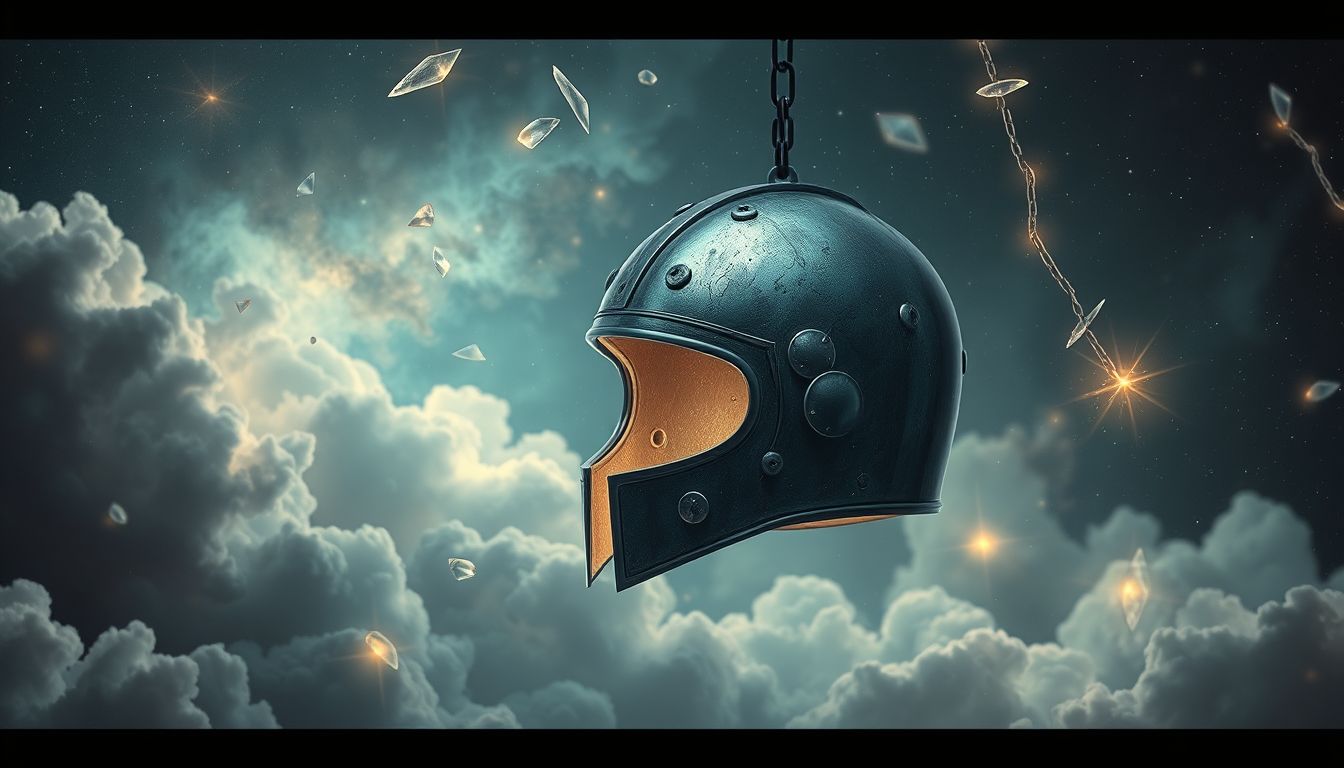 Der Stahlhelm symbolisiert im Traum oft tiefe Schuld und Reue.