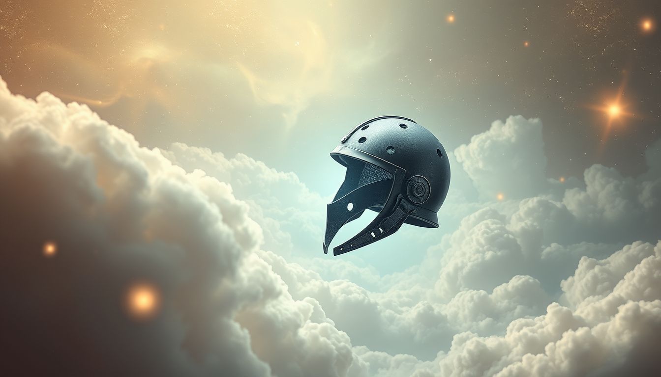 Der Stahlhelm symbolisiert im Traum oft verlorene Unschuld und Schutz.