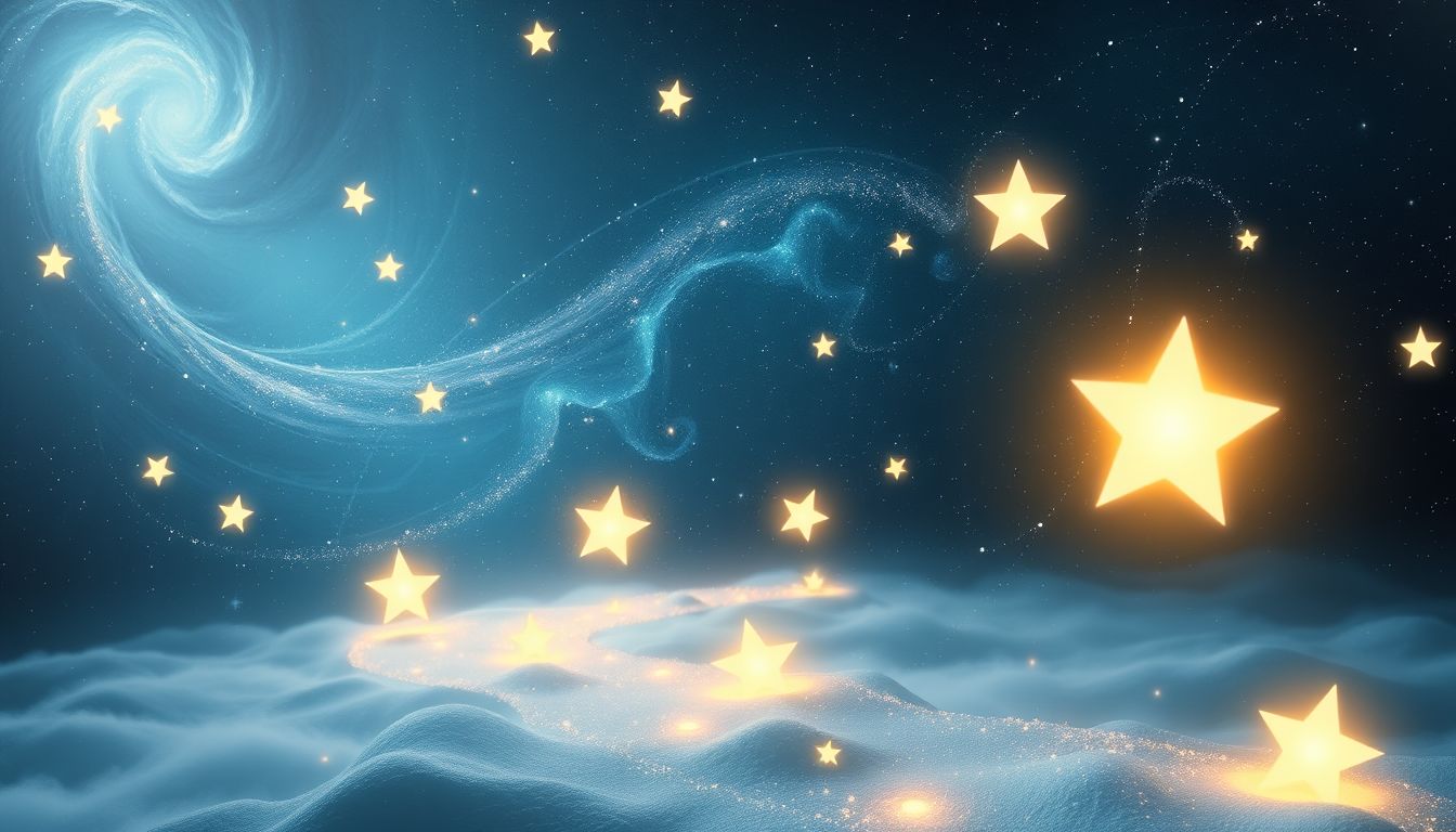 Sterne leiten verloren Seelen und symbolisieren Hoffnung im Dunkeln.