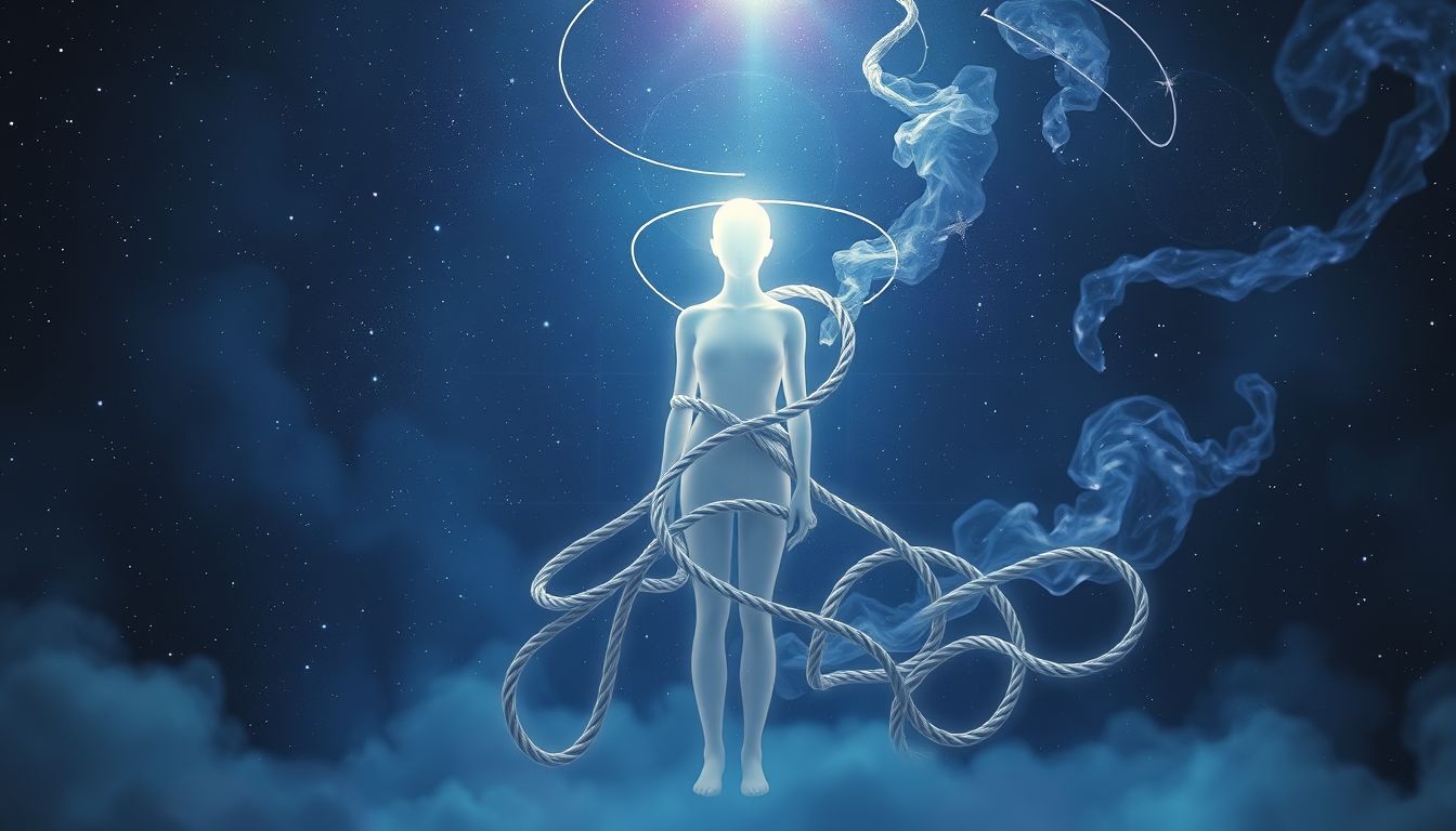 Der Strick symbolisiert oft Kontrolle, Einschränkung und Unterdrückung im Traum.