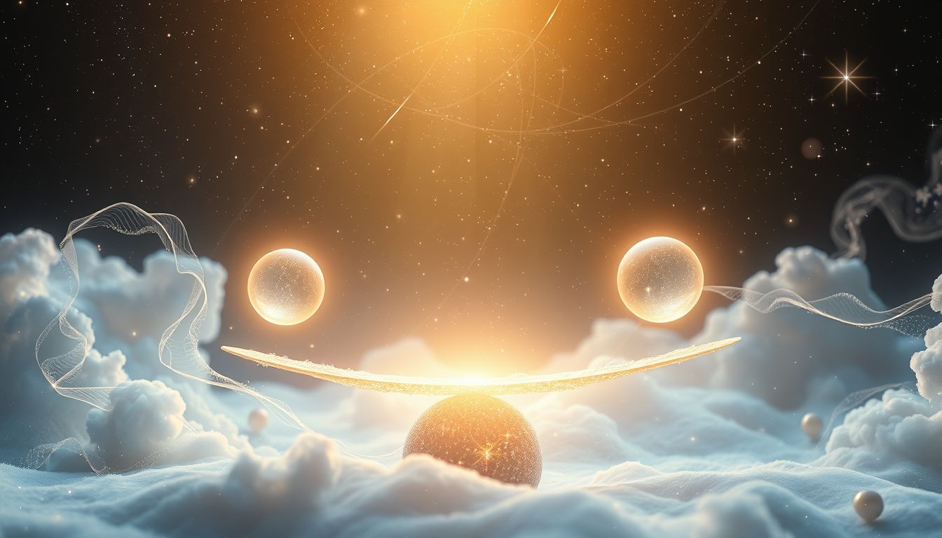 Ein perfektes Nettogewicht symbolisiert Balance und Selbstakzeptanz im Traum.