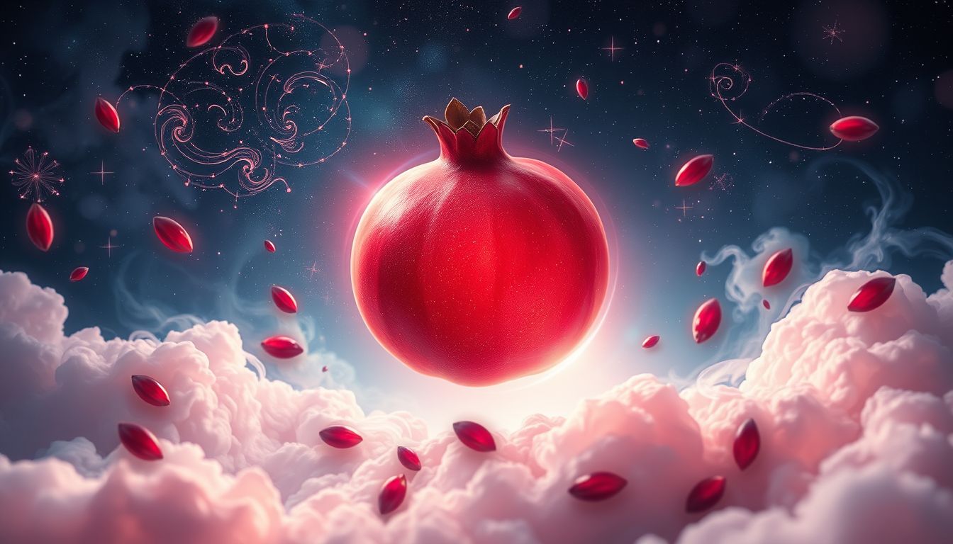 Ein roter Granatapfel im Traum symbolisiert Fruchtbarkeit und Fülle.