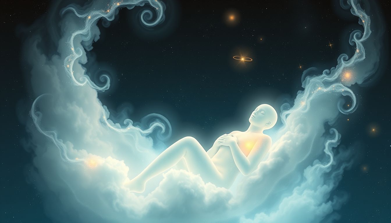 Sich selbst einschläfern symbolisiert Selbstfürsorge und innere Heilung.
