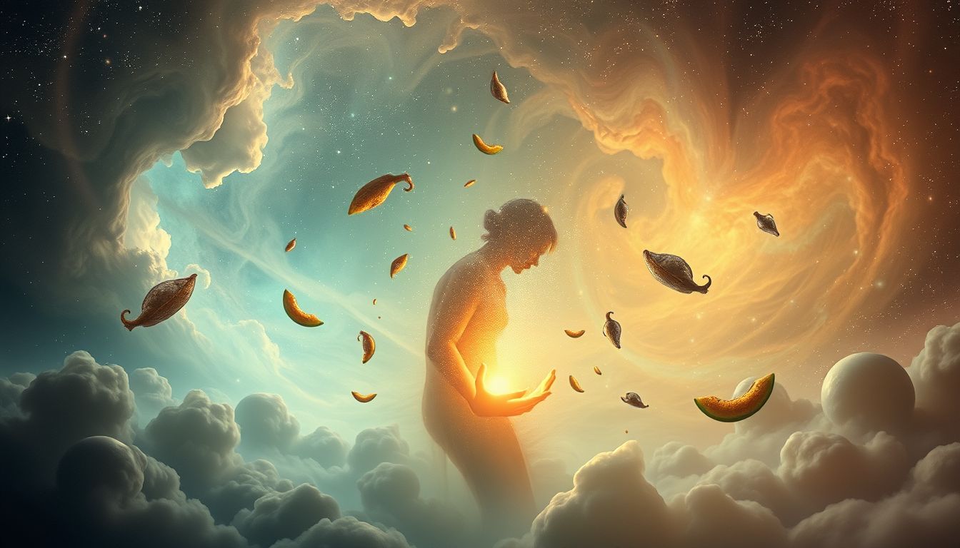 Sich selbst verhungern sehen symbolisiert oft innere Leere und Verlust.