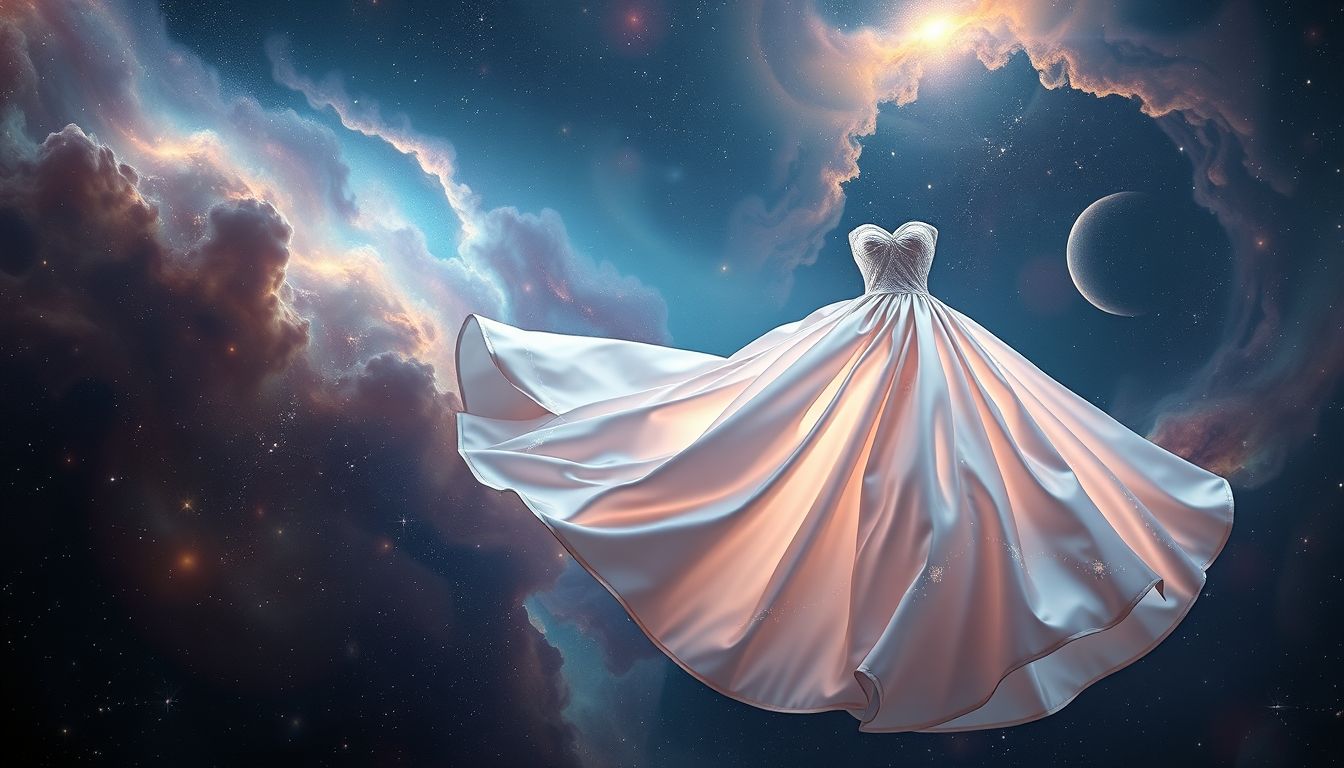 Ein Ballkleid aus Taft symbolisiert eleganten Lebensstil und Träume.