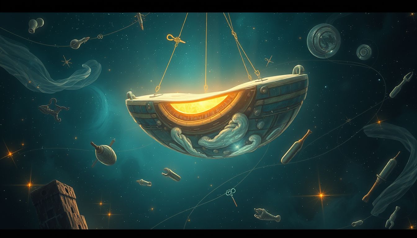 Ein Unterseeboot reparieren symbolisiert innere Heilung und Selbstreflexion.