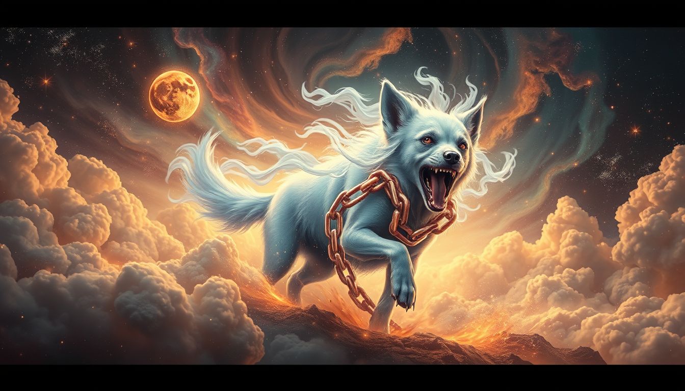 Ein wütender Hund symbolisiert oft unterdrückte innere Freiheit.