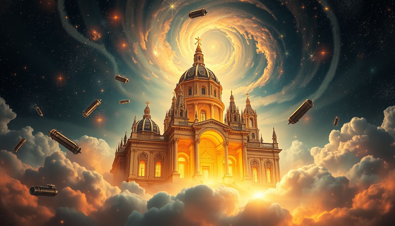 Ein brennende Basilika im Traum symbolisiert spirituelle Reinigung und Wandel.