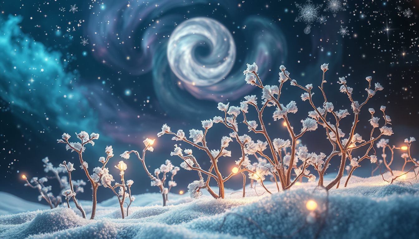 Eine Pflanzenschule im Winter symbolisiert Wachstum trotz schwieriger Zeiten.
