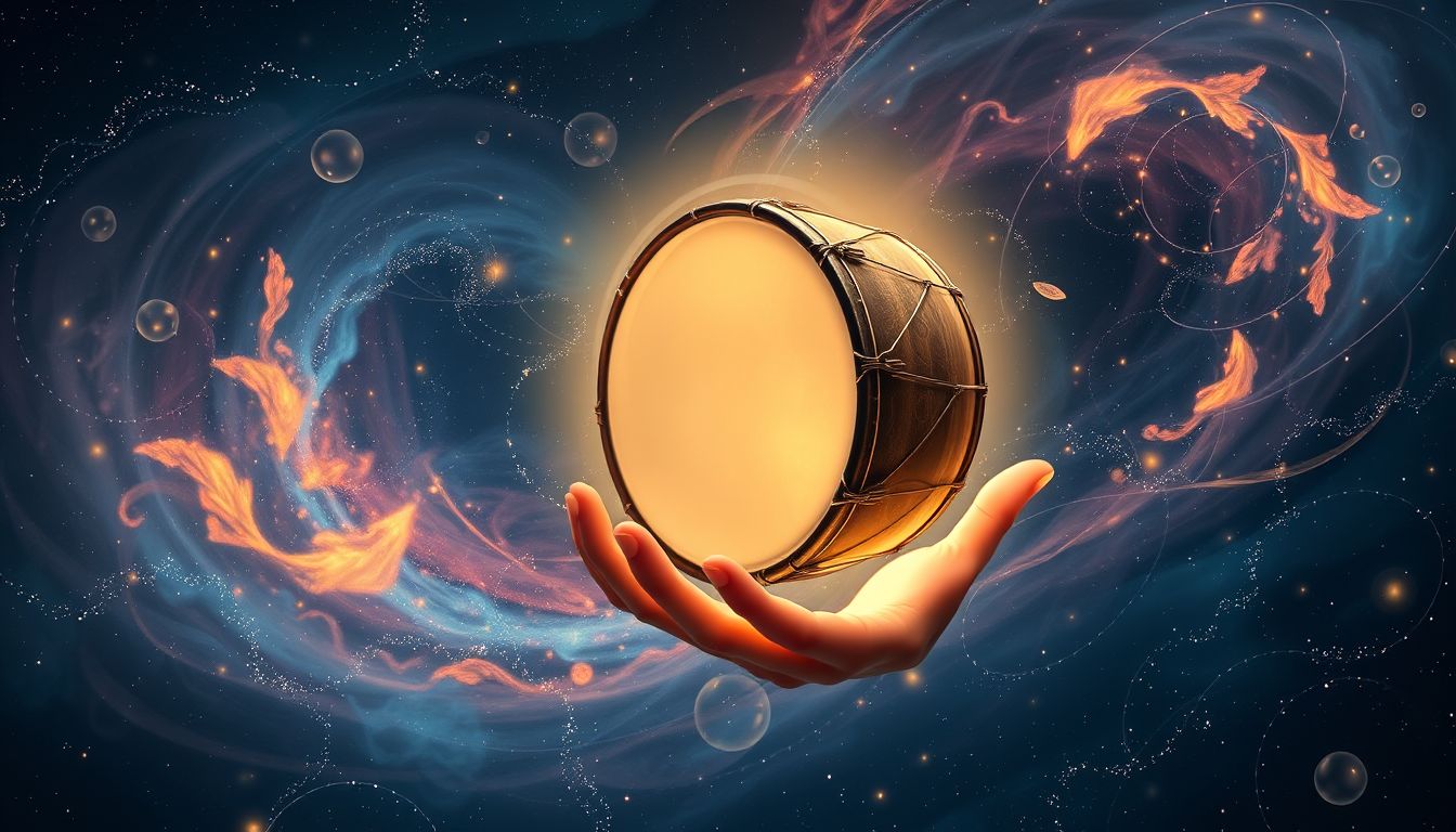 Eine Trommel verschenken symbolisiert Harmonie und neue Verbindungen.