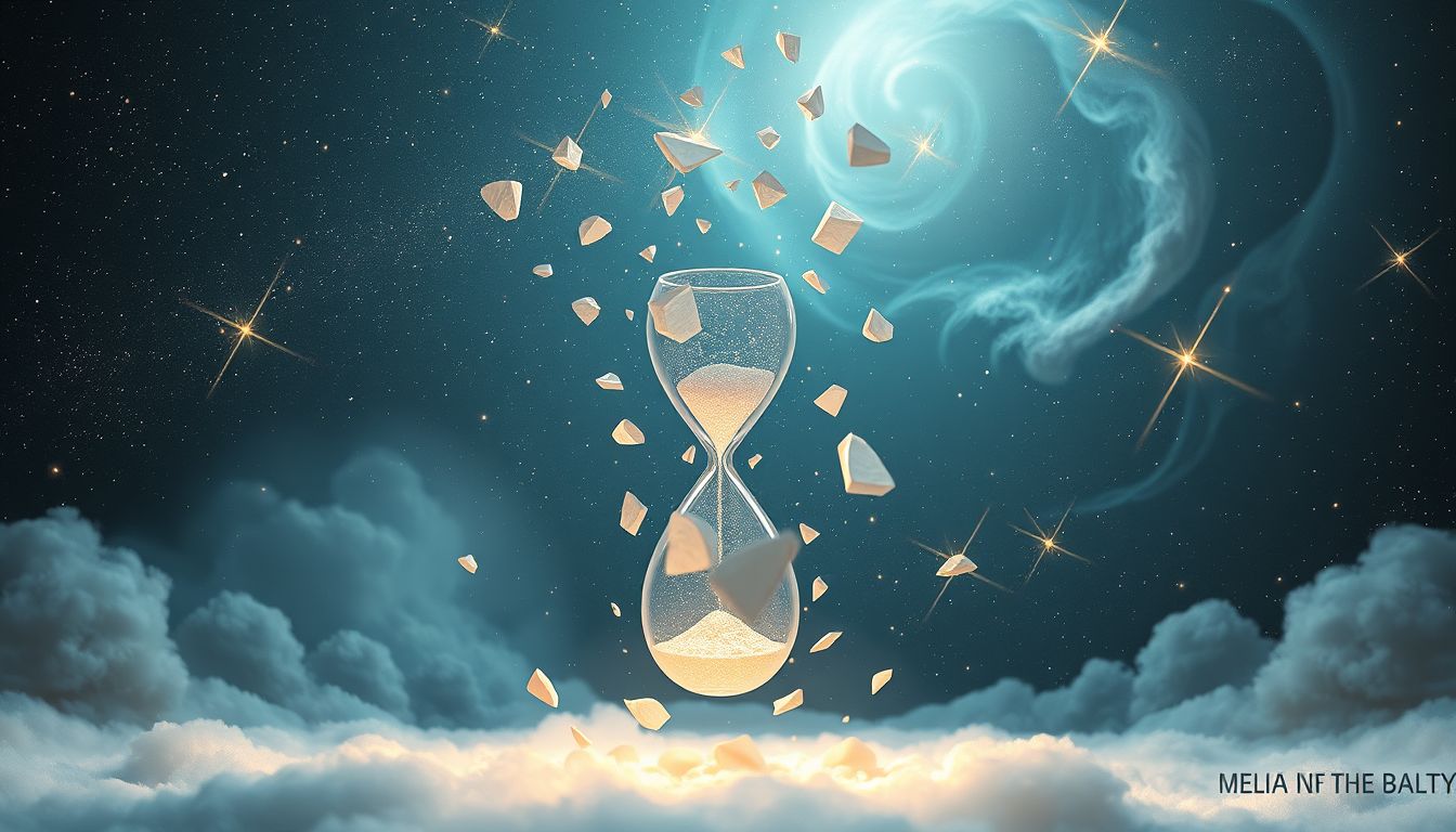 Das Zerstören einer Eieruhr symbolisiert das Brechen von Begrenzungen.