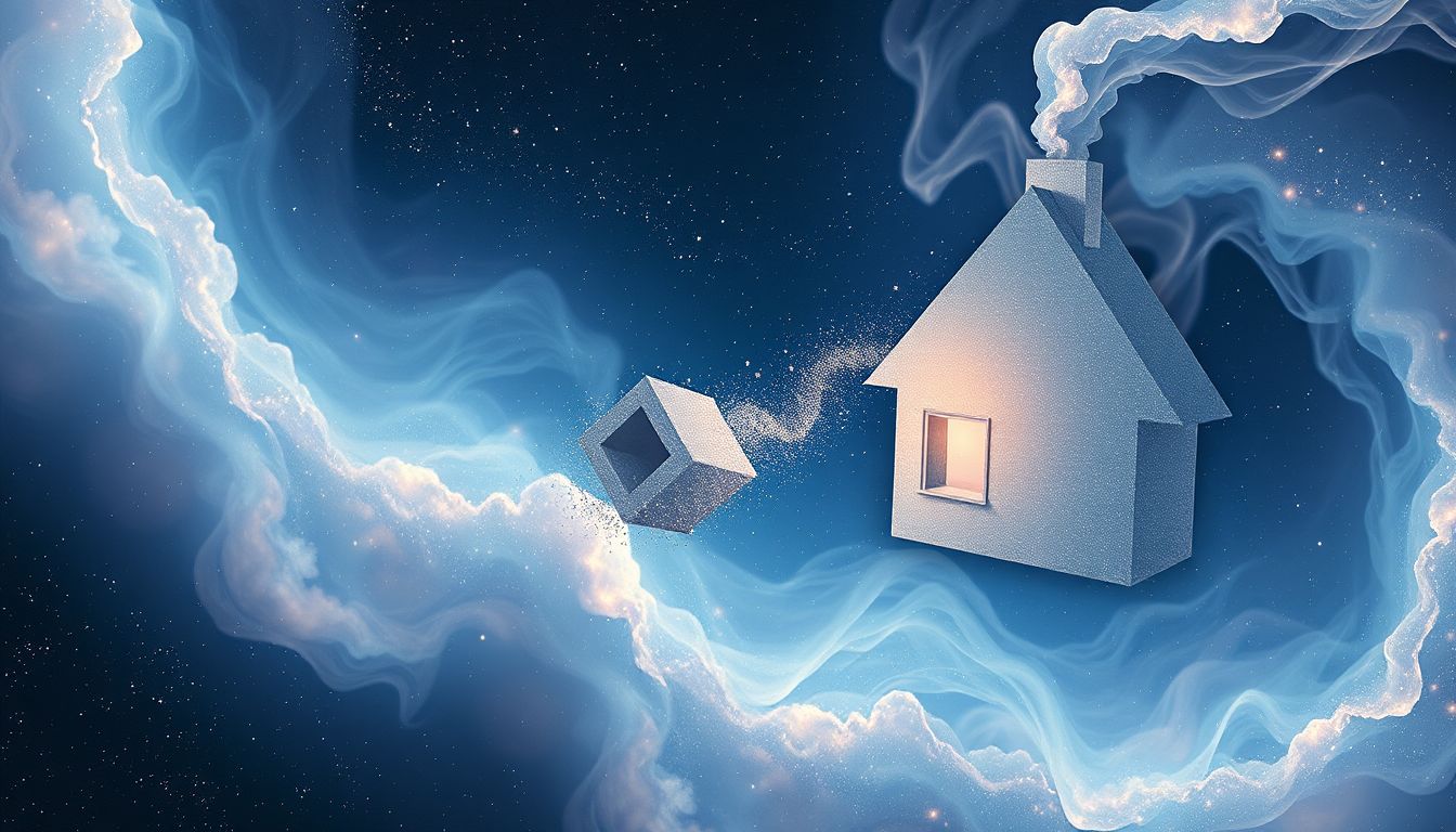 Eine fallende Dachrinne symbolisiert oft drohenden Kontrollverlust im Traum.