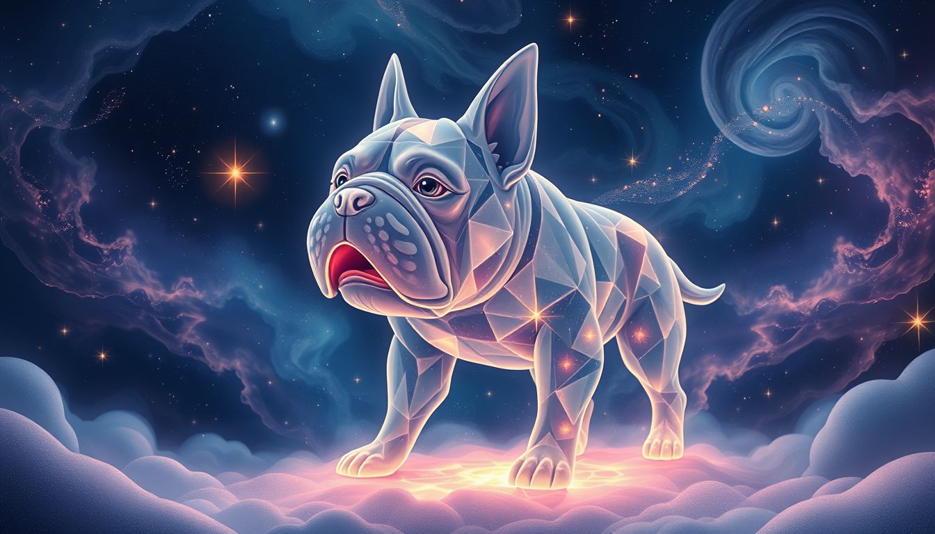 Eine bellende Bulldogge im Traum symbolisiert Schutz und Wachsamkeit.