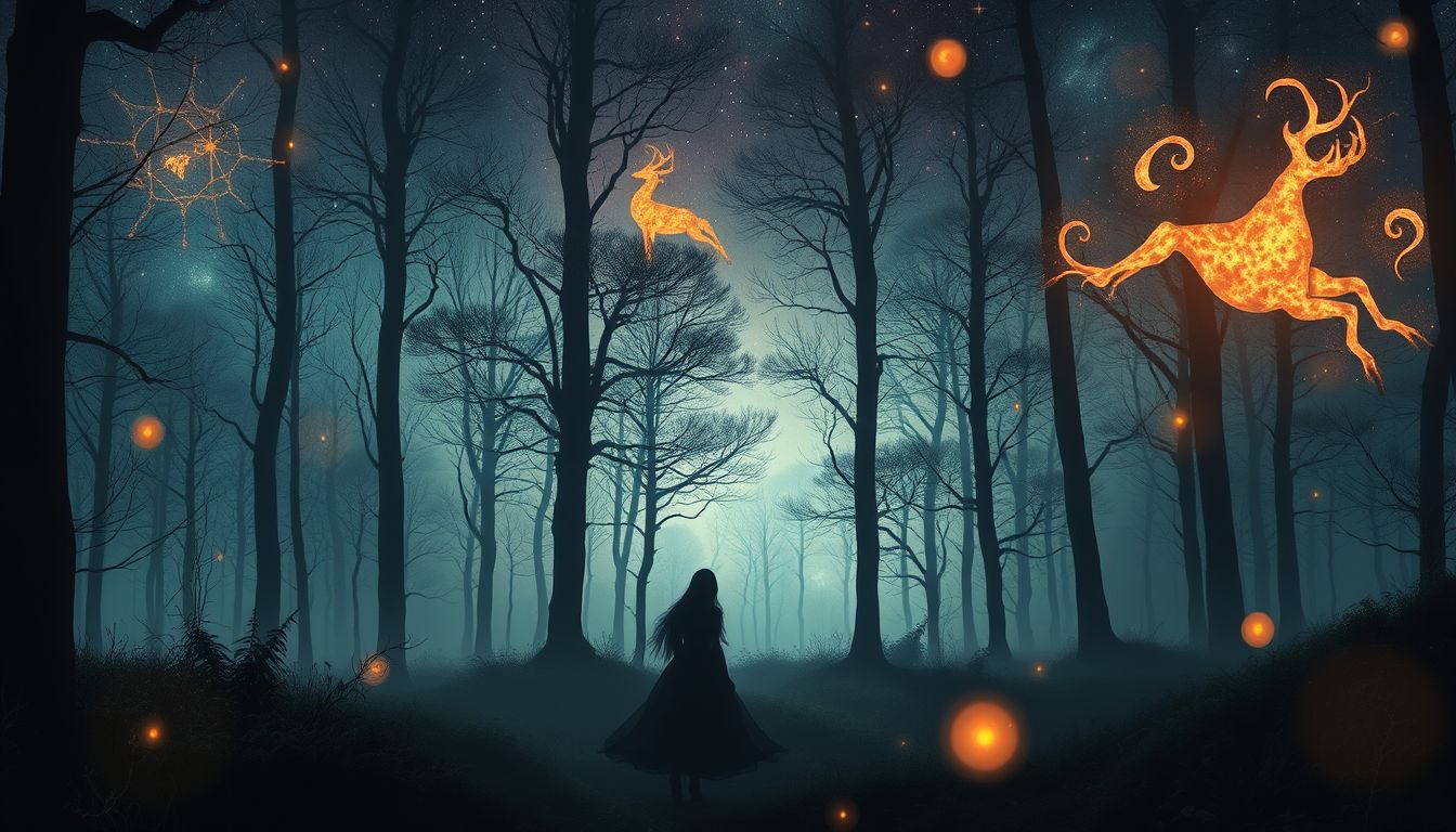 Der Wilderer im Wald symbolisiert verborgene Ängste vor Gefahr.