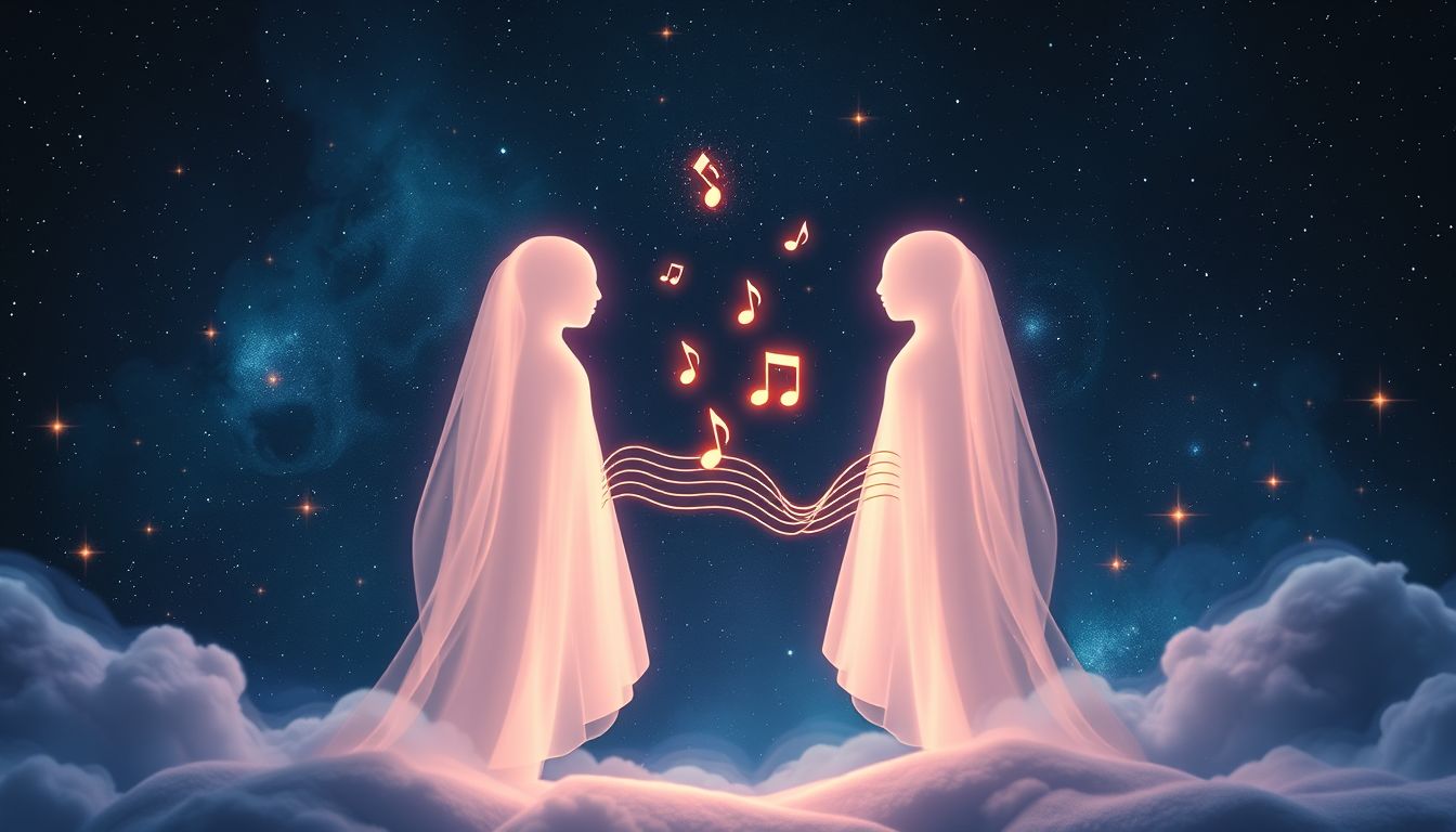 Das Teilen von ABBA-Musik im Traum symbolisiert harmonische Verbindung.