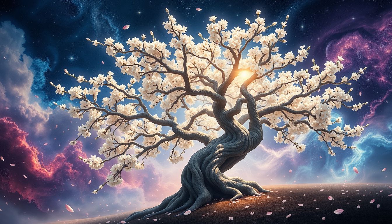 Ein blühender Lindenbaum symbolisiert Wachstum und innere Ruhe.