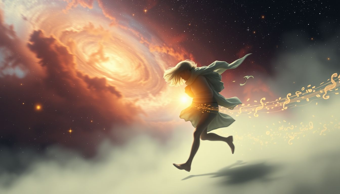 Ein fliehender Lastenträger symbolisiert Angst vor Verantwortung.