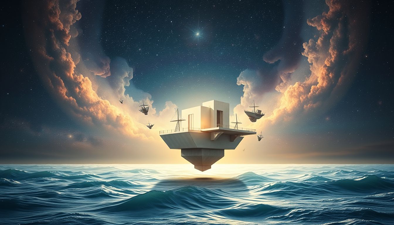 Ein Neubau am Meer symbolisiert Neuanfänge und grenzenlose Möglichkeiten.