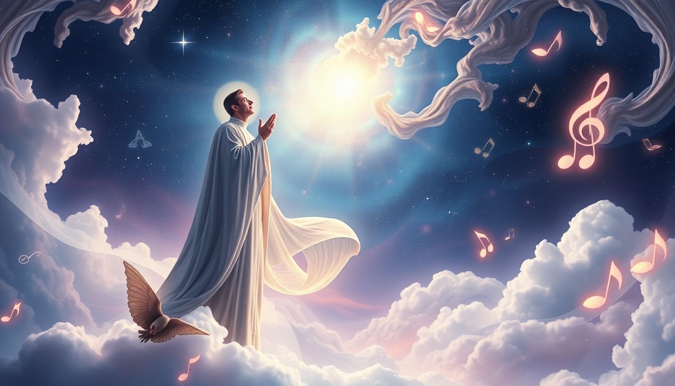 Ein singender Vikar im Traum symbolisiert spirituelle Klarheit und Freude.