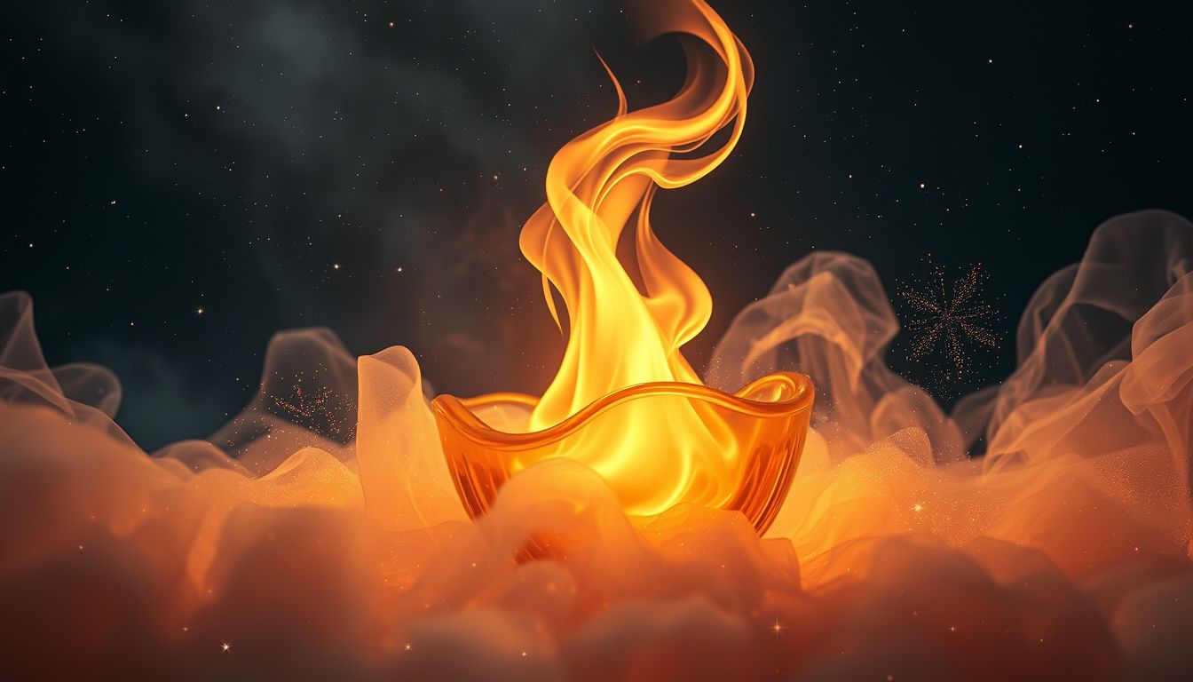 Traum vom Brandy brennen symbolisiert kreative Energie und Transformation.