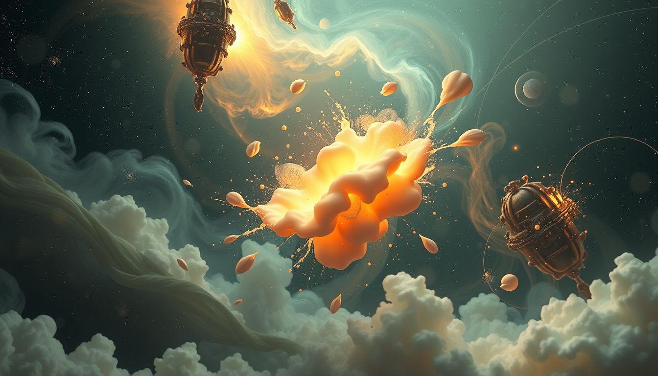 Ein explodierender Hydrant symbolisiert unverarbeitete emotionale Konflikte.