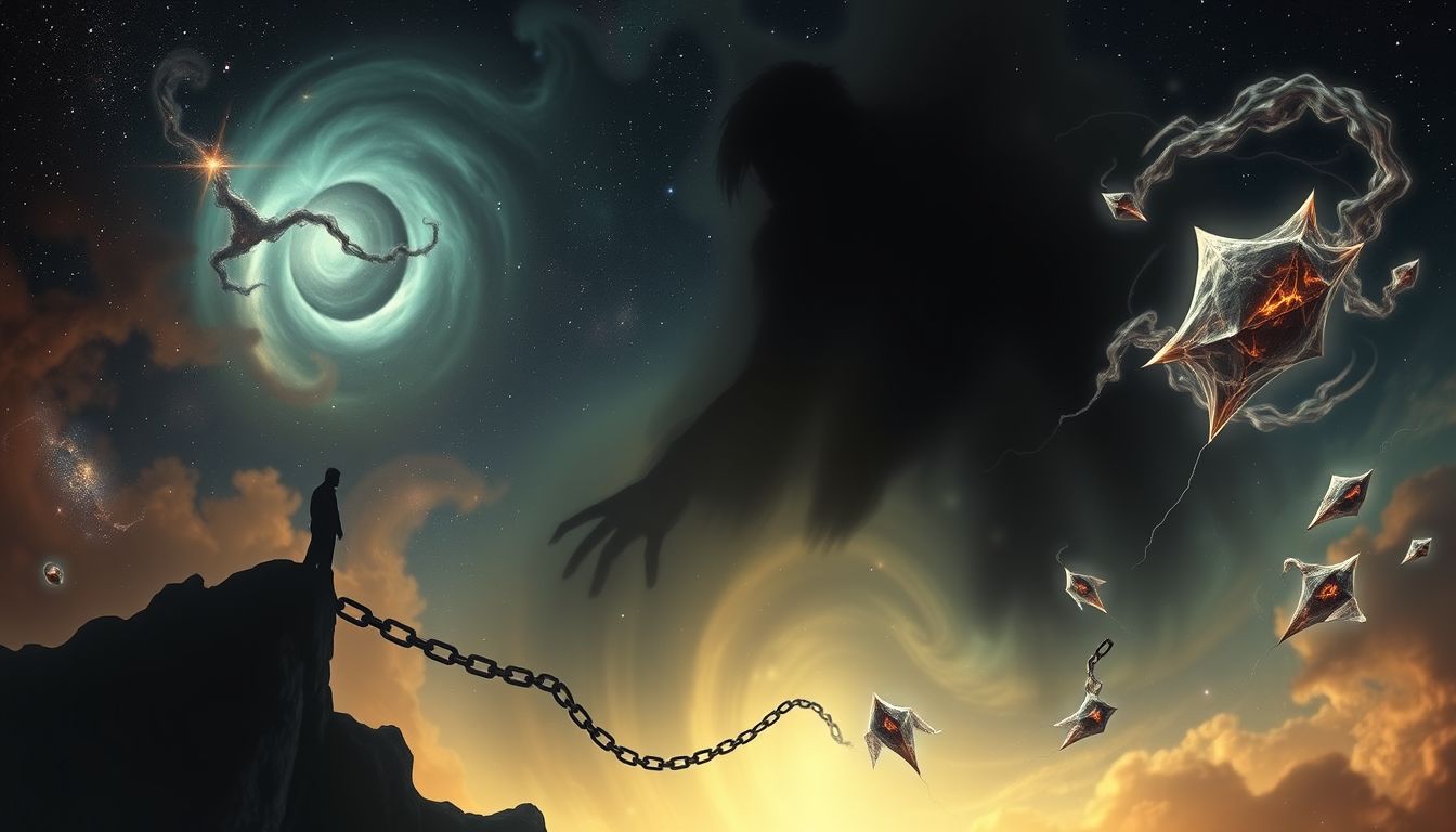 Ein straffälliger Bedrohungstraum symbolisiert innere Angst und Konflikte.