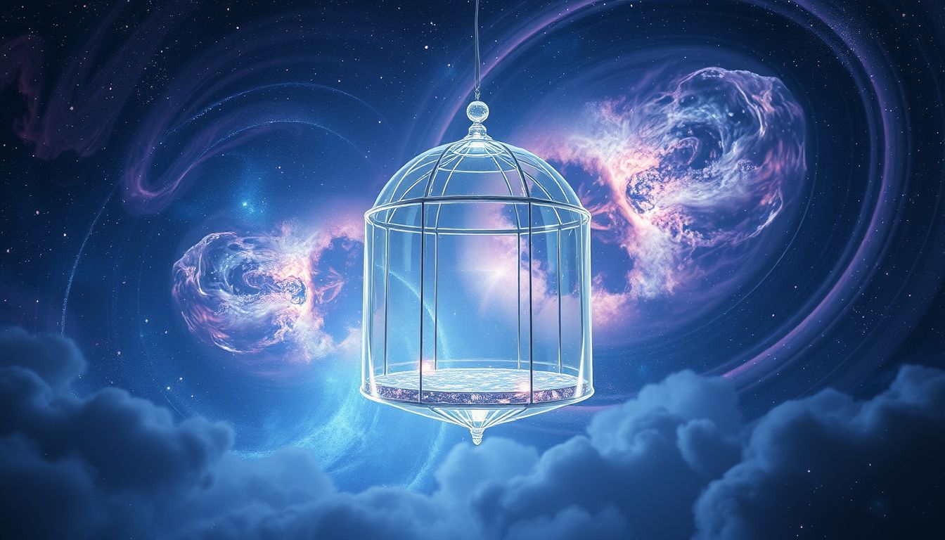 Ein gläserner Pavillon symbolisiert Transparenz und Offenheit im Traum.