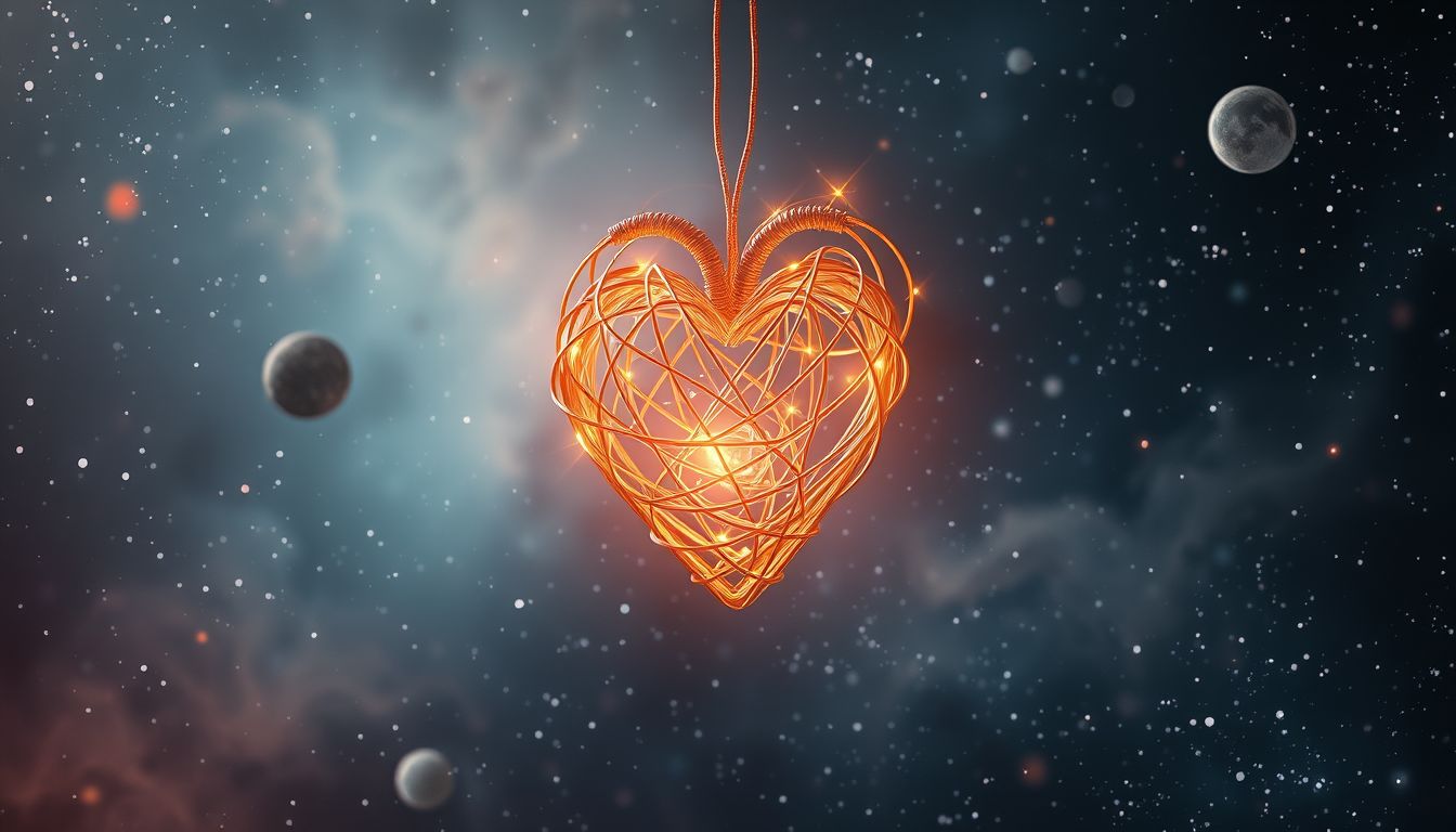 Ein Herz aus Schuhmacherdraht symbolisiert kreative emotionale Schutzmechanismen.