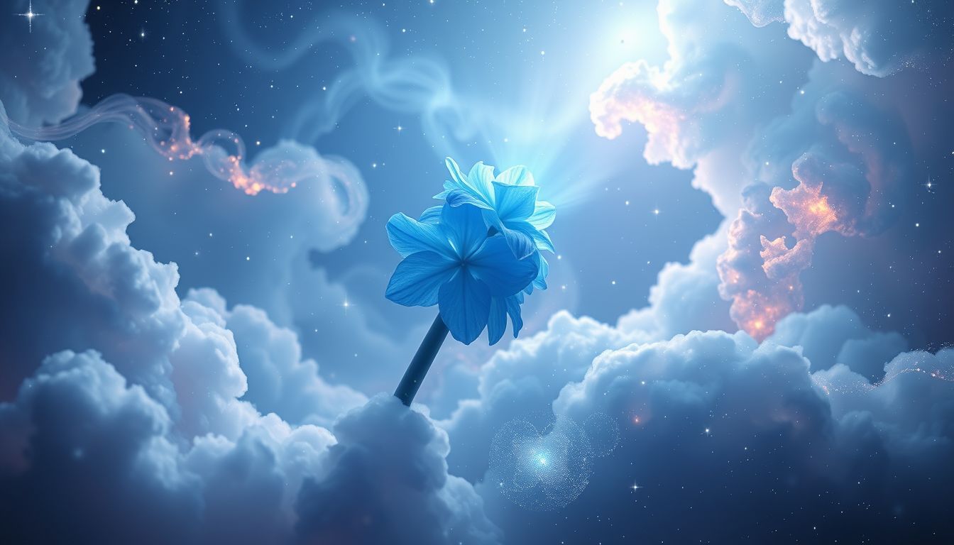 Eine blaue Hyazinthe im Traum symbolisiert innere Ruhe und Frieden.