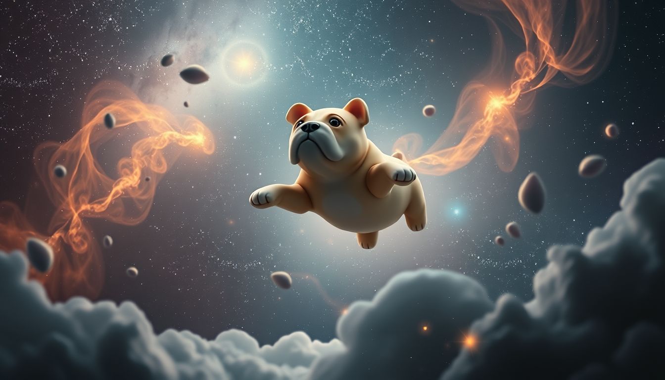 Eine Bulldogge in fremder Umgebung symbolisiert innere Unsicherheit.