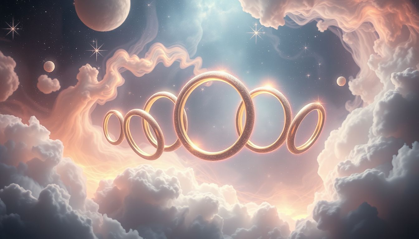 Sieben Ringe im Traum symbolisieren oft Vollkommenheit und Bindung.