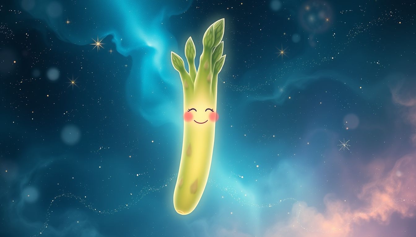Ein sprechender Spargel symbolisiert verborgene kreative Botschaften im Traum.