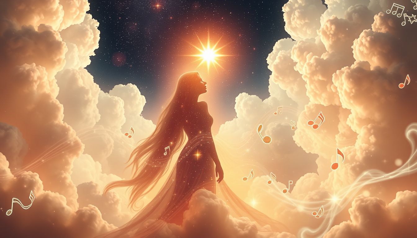 Ein Star-Sänger als Nachbar symbolisiert unerwartete Inspiration und Erfolg.