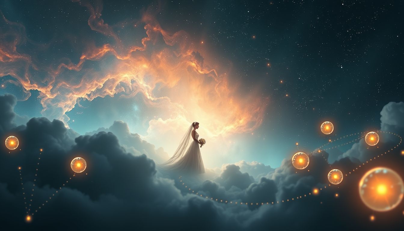 Hochzeitsfotografie im Traum symbolisiert festgehaltene glückliche Lebensmomente.