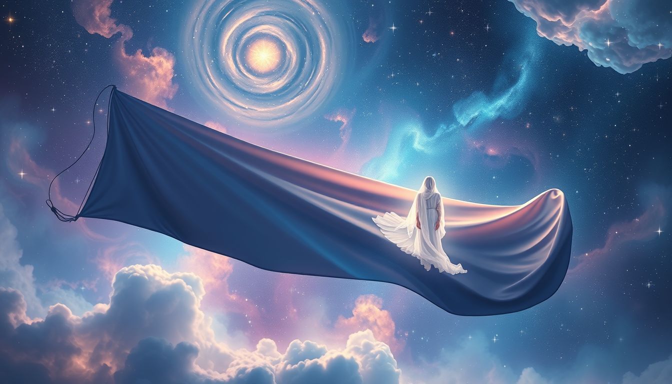 Ein Banner mit Person symbolisiert oft persönliche Identität und Führung.