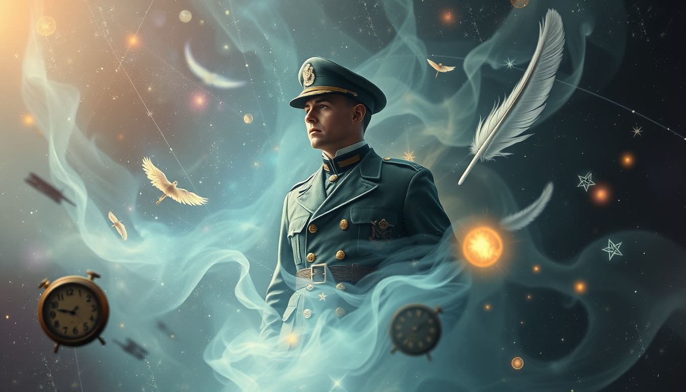 Der Leutnant symbolisiert Autorität und verborgene Erinnerungen aus Vergangenheit.