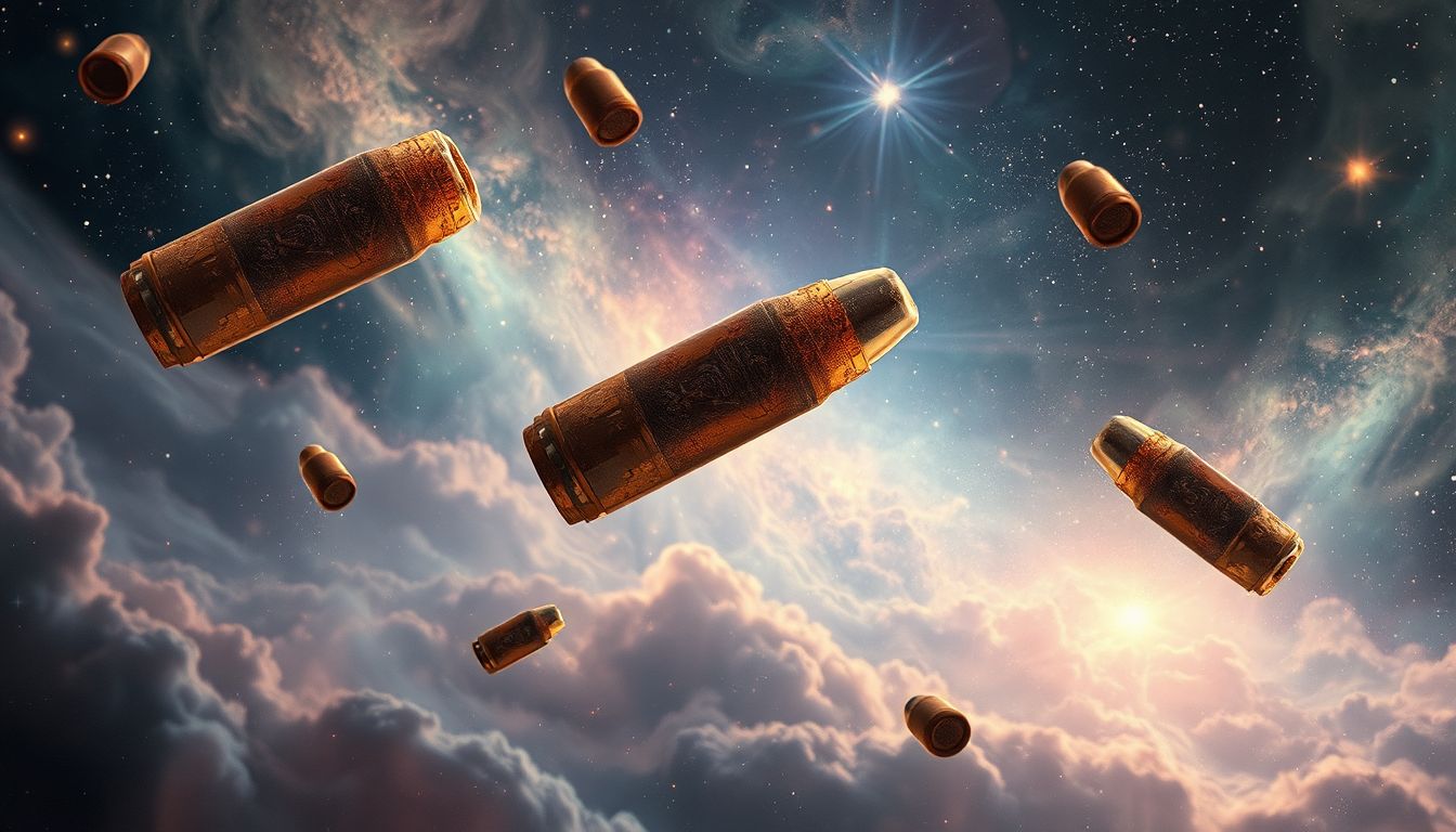 Rostige Patronen symbolisieren vergessene Konflikte und unterdrückte Aggressionen.