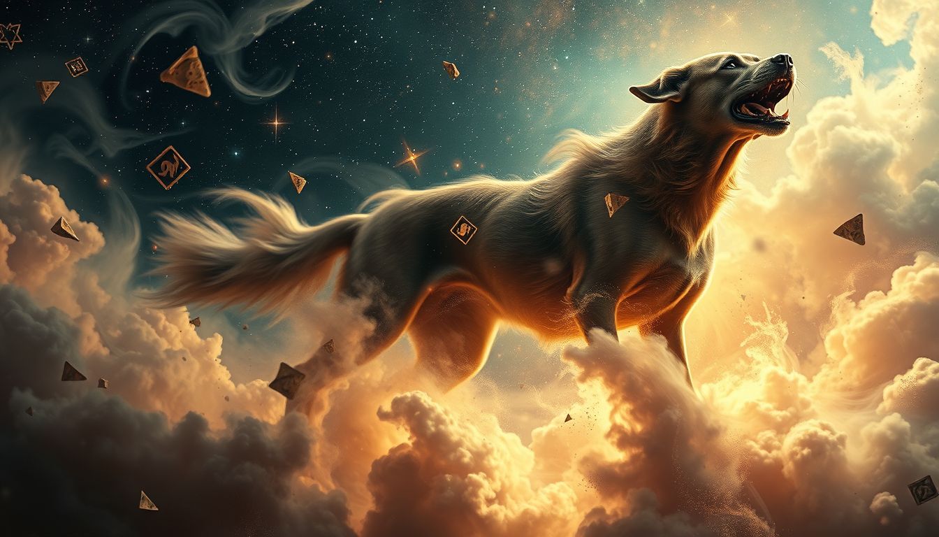 Ein aggressiver Mischlingshund im Traum symbolisiert innere Konflikte.