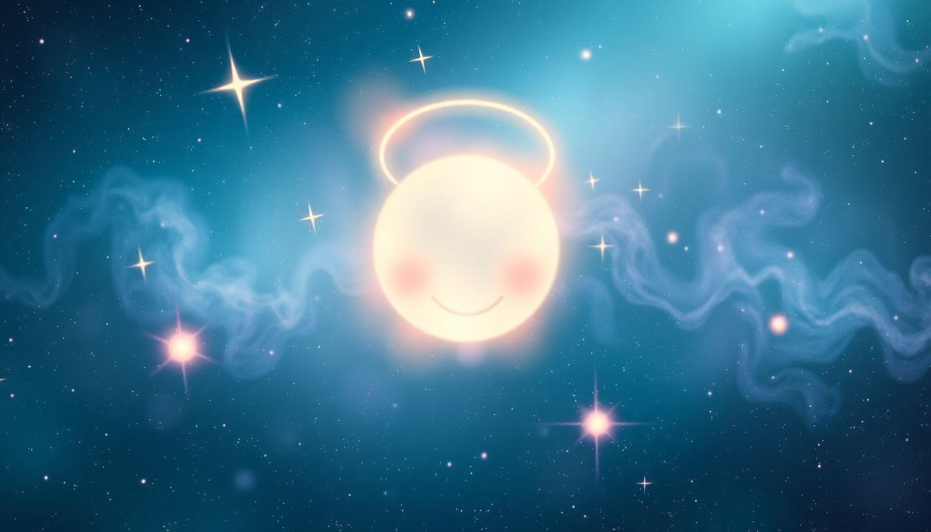 Ein lächelnder Dechant symbolisiert inneren Frieden und spirituelle Klarheit.