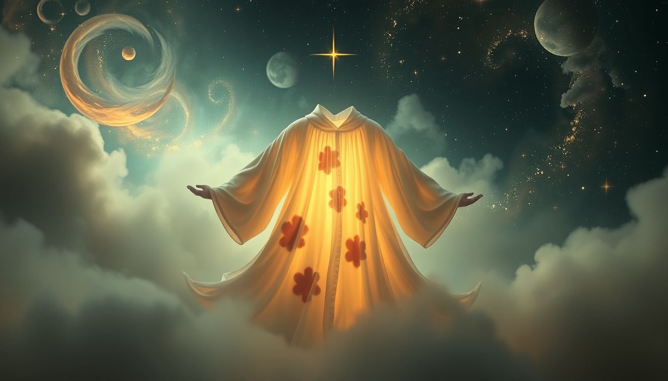 Ein schmutziges Chorhemd symbolisiert oft Schuldgefühle oder Vergehen.