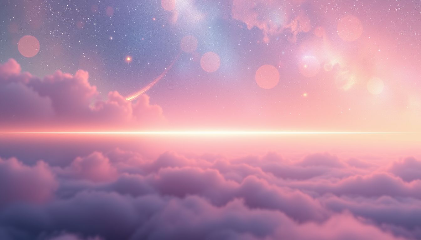 Ein waagerechter Horizont symbolisiert innere Ruhe und Ausgeglichenheit.