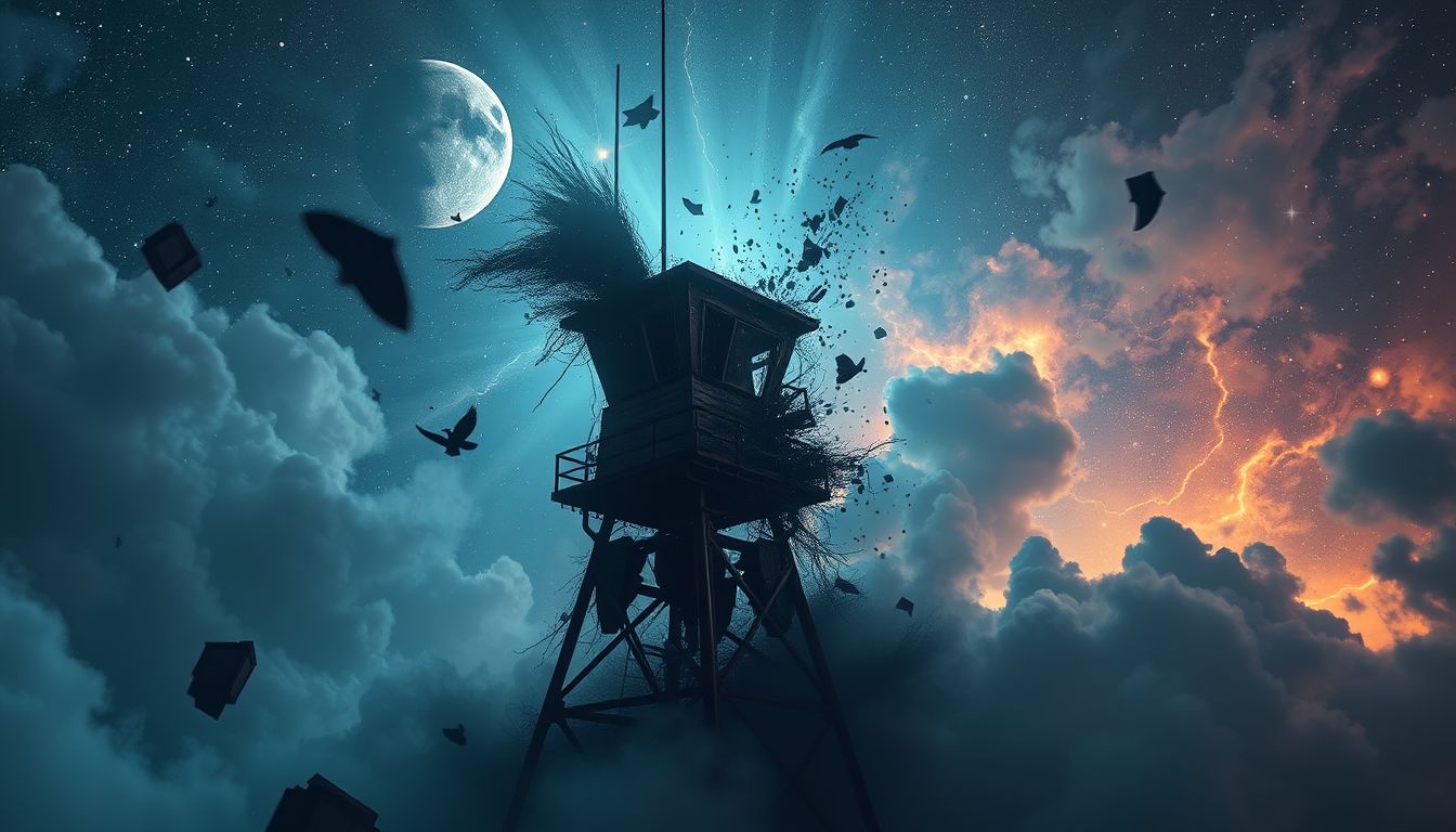 Eine dunkle Hauptwache symbolisiert oft innere Unsicherheit und Angst.