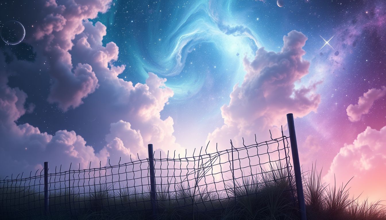 Das Einreißen eines Zauns symbolisiert Wunsch nach Freiheit und Veränderung.