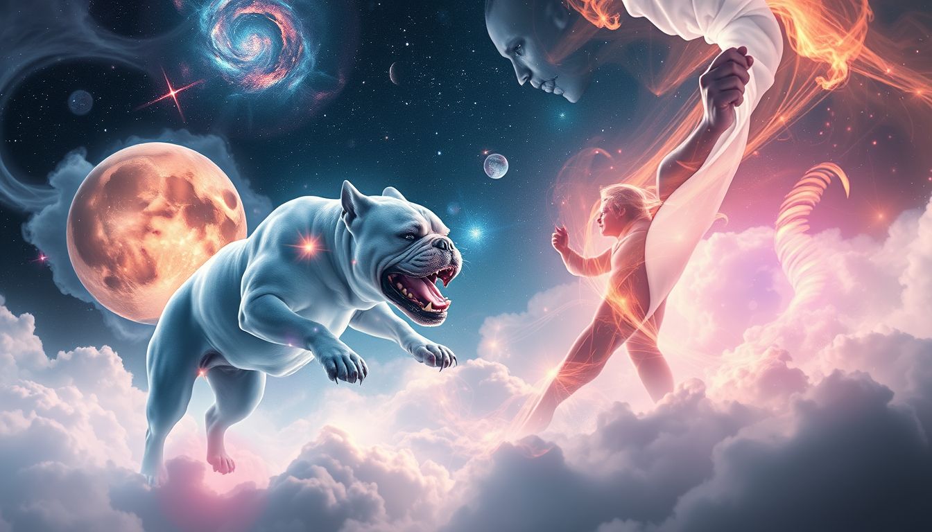 Ein Bulldoggenangriff im Traum symbolisiert innere Konflikte und Stärke.